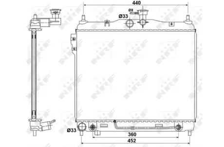 Радіатор охолодження NRF 53173