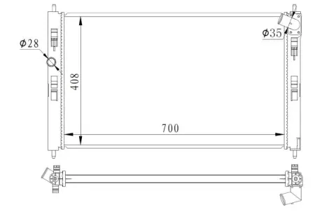 Радіатор охолодження NRF 59260