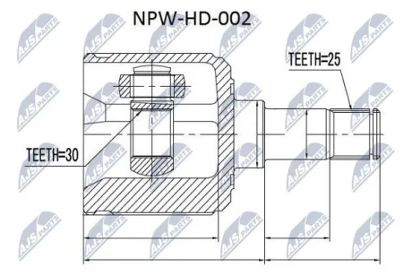 Шрус полуоси NTY NPWHD002