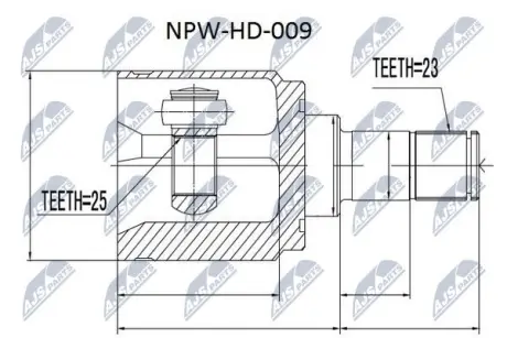 Шрус полуоси NTY NPWHD009
