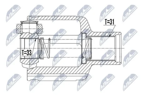 ШРКШ ВНУТРІШНІЙ ПРАВИЙ DUSTER (вир-во) NTY NPW-RE-060