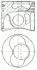 Поршень з кільцями VAG 80.00 1.9TDI AXC/AXB/ASZ/ARL T5 03- (CYL 3-4) TRAPEZ NURAL 87-114907-35 (фото 1)