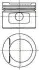 Поршень з кільцями OPEL 79.50 1.6 X16SZ/16SV NURAL 87-306907-10 (фото 1)