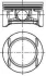Поршень 73,9 (+0,5) OPEL AGILA A, ASTRA H, CORSA C, CORSA D SUZUKI WAGON R, WAGON R+ 1.2/1.2LPG 06.04-08.14 87-429507-10 NURAL 8742950710 (фото 1)