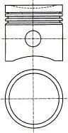 Поршень з кільцями RENAULT 69.5 D4F 1,1 16V 00- NURAL 87-450007-00