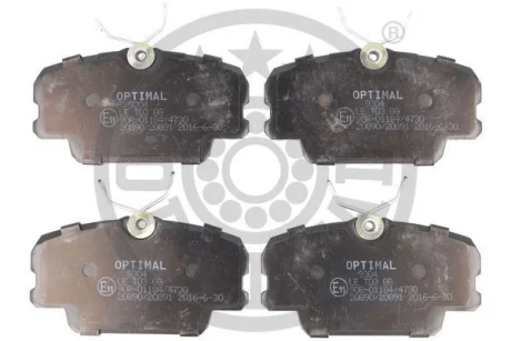 Фото - гальмівні колодки дискові Optimal BP-09304 Гальмівні колодки дискові Optimal BP-09304