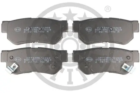 Гальмівні колодки дискові Optimal BP-12268