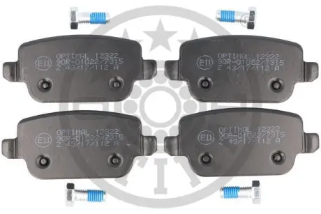 Гальмівні колодки дискові Optimal BP-12322