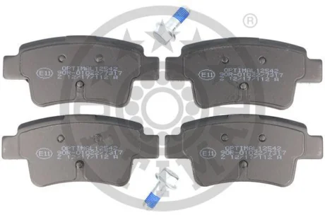 Гальмівні колодки дискові OPTIMAL Optimal BP-12542