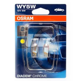 ЛАМПА WY5W 12V 5,20 W W2.1x9.5d BLI2 DIADEM Chrome ="" OSRAM 2827DC-02b