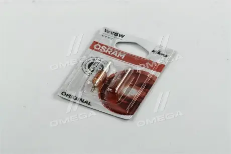 ЛАМПА WY5W 12V 5,20 W W2.1x9.5d Bl2 STANDARD - заміна на 2827NA-2BL ="" OSRAM 2827NA-02b