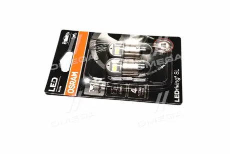 Лампа LED R10W 1,2W 12V BA15S BLI2 ="" OSRAM 5008DWP-02b