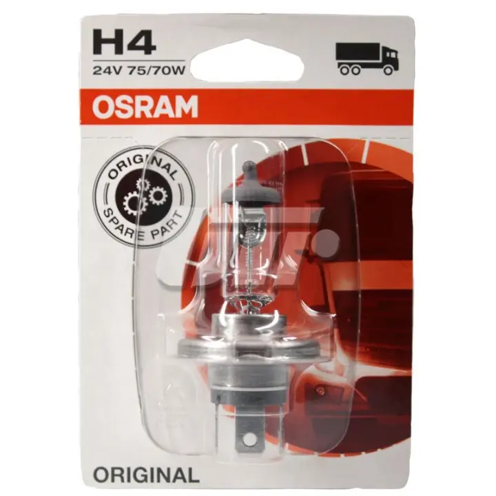 ЛАМПА H4 24V 75W P43t BLI STANDARD - знято з виробництва ="" OSRAM 64196-01b (фото 1)