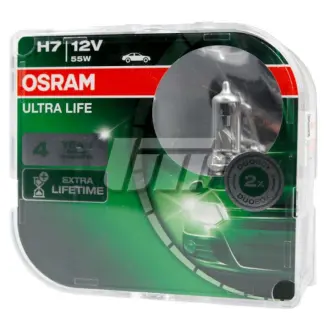 ЛАМПА H7 55W 12V PX26D 10X2BOX ULTRALIFE - заміна на 64210ULT-2HB ="" OSRAM 64210ULTHCB