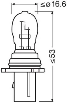 ЛАМПА 26W 12V PG18.5D-3 FS1 ="" OSRAM 6851