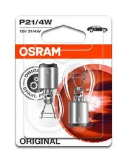 Лампа P21/4W 12V 21W BAZ15d BLI STANDARD OSRAM 722502B