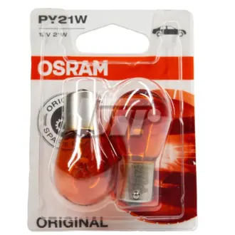 ЛАМПА PY21W 12V 21W BAU15s BLI STANDARD - заміна на 7507-2BL ="" OSRAM 7507-02b