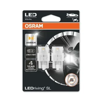LED лампочка (упаковка-блістер 2шт) P21/5W 12В 1,3Вт W3X16Q без гомологічного сертифікату LEDriving SL, жовтий OSR7515DYP-02B OSRAM 7515DYP02B