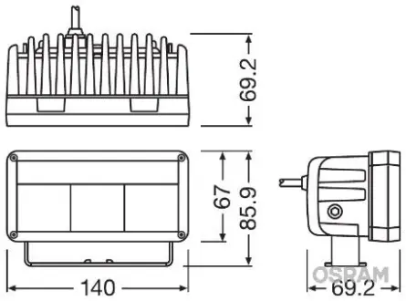Лампочка фары передней OSRAM LEDDL102WD