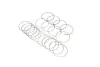 Кольца поршневые /к-т на 4 поршни/STD(SOHC) RIO(FD) 99-02 (выр-во PMC-ESSENCE) PARTS-MALL HCIB-026S (фото 2)