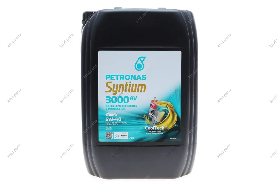 Олива 5W40 SYNTIUM 3000 AV (20L) (VW 505.00/505.01/MB 229.51/RN0700/RN0710) (API SN) (ACEA C3) PETRONAS Petronas 70179R41EU (фото 1)