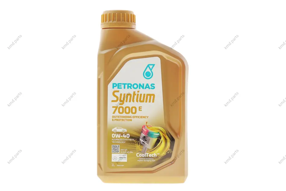 Олива 0W40 SYNTIUM 7000 E (1L) (MB 229.5/MB 229.3/VW 502.00/505.00/LL-01/RN0710/Ford WSS-M2C937-A) PETRONAS Petronas 70722E18EU (фото 1)