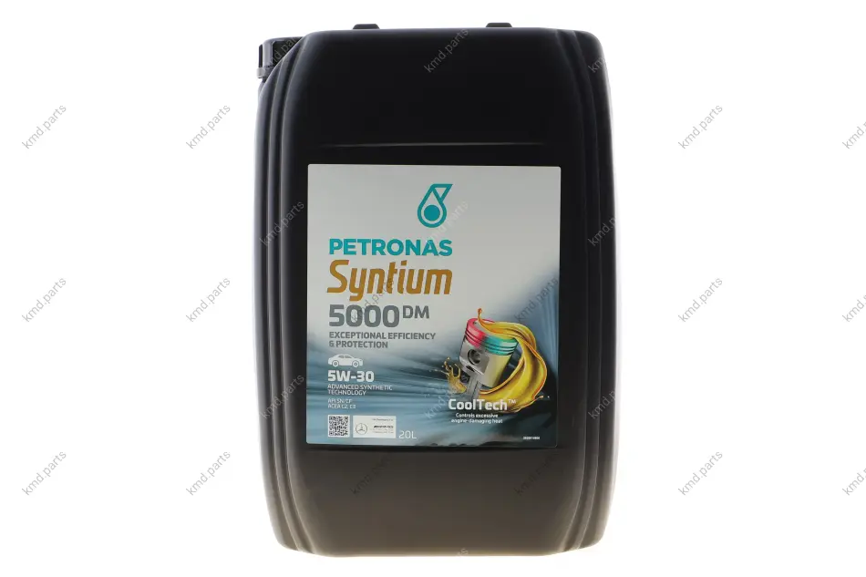 Олива 5W30 SYNTIUM 5000 DM (20L) (MB 229.51/MB 229.52/VW 505.00/505.01/LL-04/RN0700/RN0710) PETRONAS Petronas 70957R41EU (фото 1)