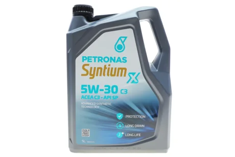 Олива 5W30 SYNTIUM X ACEA C3/API SP (5L) PETRONAS Petronas 71004M12EU