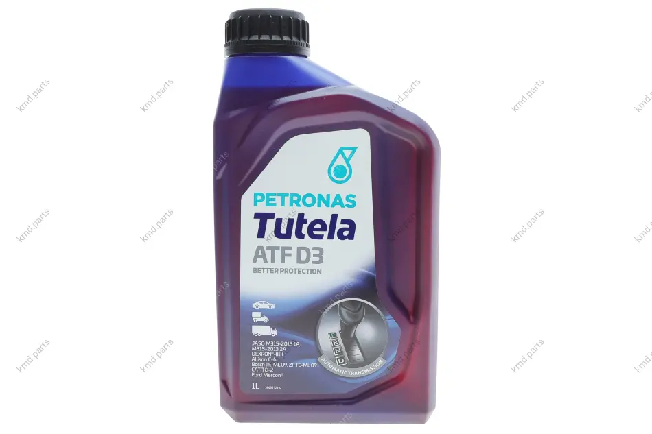 Олива TUTELA ATF D3 (1L) (GM Dexron III-H/Dexron III-G/Allison C4/Ford Mercon) PETRONAS Petronas 76127E15EU (фото 1)