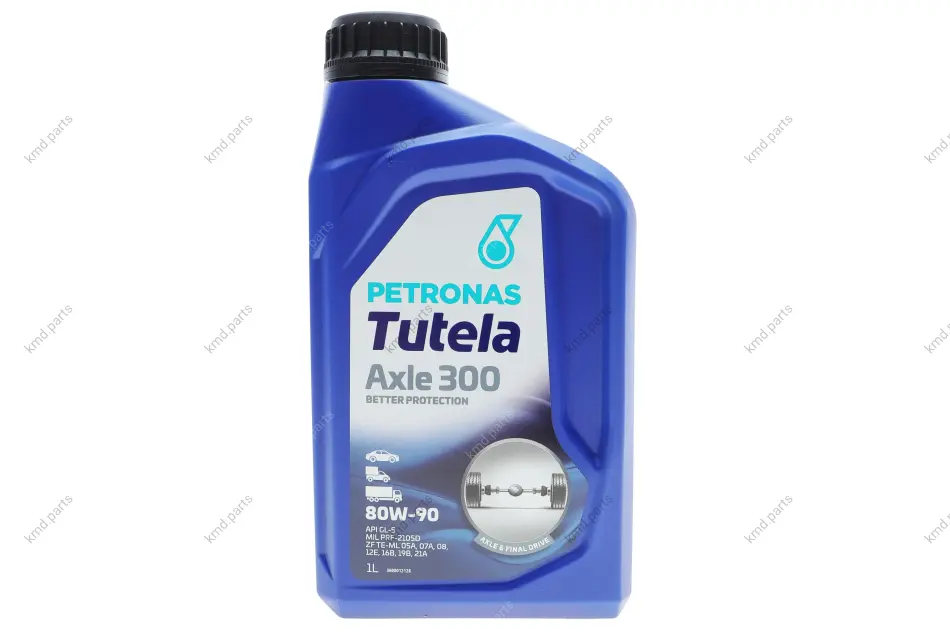 Олива 80W90 TUTELA AXLE 300 (1L) (MAN 342 Type M1/M2/ZF TE-ML 05A/07A/08/12E/16B/19B/21A) (API GL-5) PETRONAS Petronas 76630E15EU (фото 1)