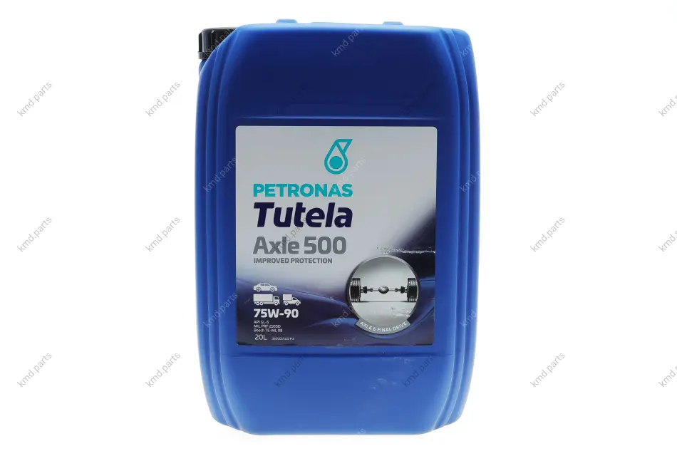 Олива 75W90 TUTELA AXLE 500 (20L) (MIL PRF 2105D) (API GL-5) PETRONAS Petronas 76631R41EU (фото 1)