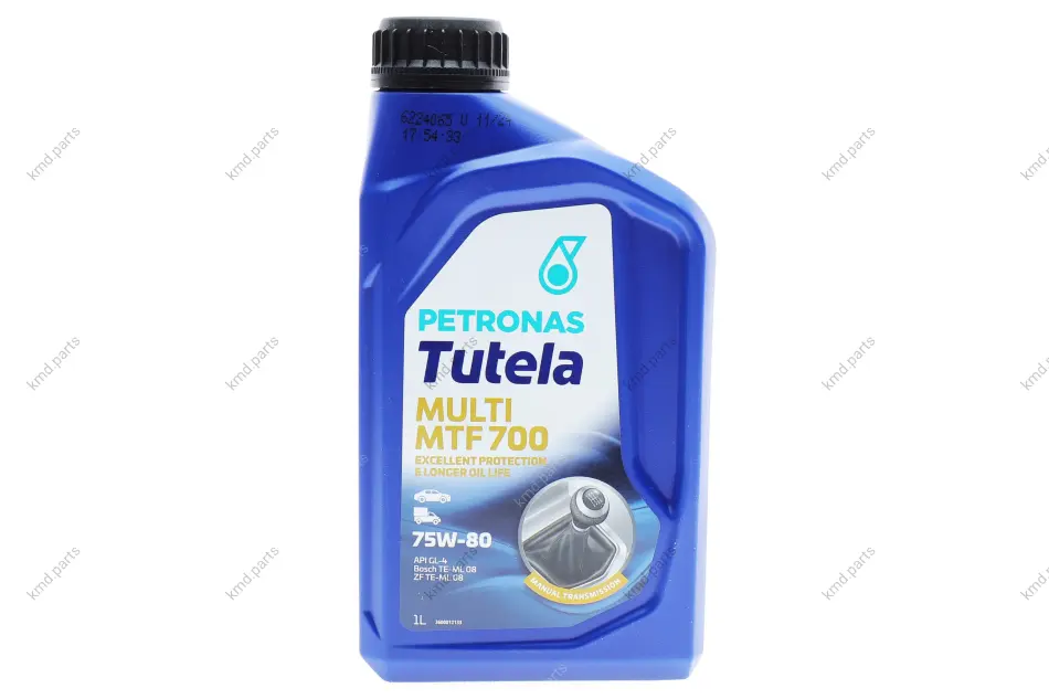 Олива 75W80 TUTELA MULTI MTF 700 (1L) (API GL-4/Fiat 9.55550-MZ12/BMW MTF LT-2/LT-3/LT-4) PETRONAS Petronas 76640E15EU (фото 1)