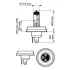 Автомобiльна лампа: 12 [В] R2 Vision 45/40W цоколь P45t-41 Blister PHILIPS 12475B1 (фото 3)
