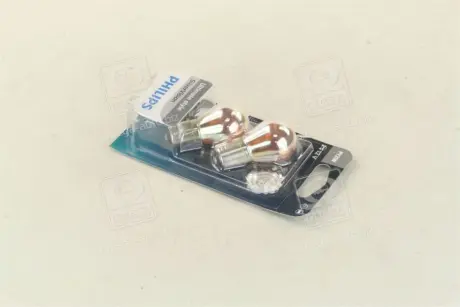 Автомобiльна лампа: 12 [В] (к-кт 2 шт) PY21W SilverVision 21W цоколь BAU15s Blister PHILIPS 12496SVB2