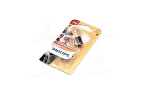 Автомобiльна лампа: 12 [В] (к-кт 2 шт) P21W Vision 21W цоколь BA15s Blister PHILIPS 12498B2