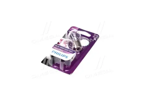 Автомобiльна лампа: 12 [В] (к-кт 2 шт) P21W VisionPlus 21W цоколь BA15s Blister +60% світла PHILIPS 12498VPB2