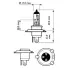 Авто лампа / 1 шт. / 12V / 55/60W / тип: H19 / цоколь: PU43t-3 / 1200/1750 lm / PHILIPS 12644LLC1 (фото 3)