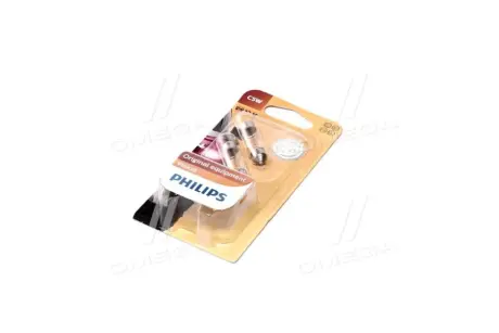 Автомобiльна лампа: 12 [В] (к-кт 2 шт) C5W Vision 5W цоколь SV8,5 Blister PHILIPS 12844B2