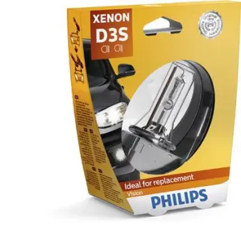 Автомобiльна лампа: 12 [В] Ксенон D3S Vision 35W цоколь PK32d-5 світлова темп. 4 100K PHILIPS 42403VIS1