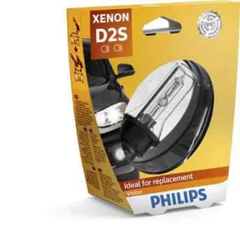 Автомобiльна лампа: 12 [В] Ксенон D2S Vision 35W цоколь P32d-2 світлова темп. 4 600K PHILIPS 85122VIS1