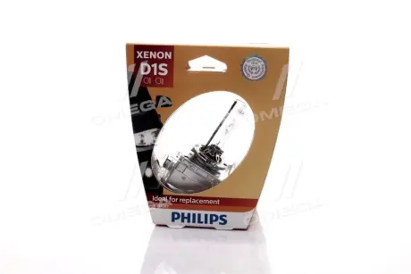 Автомобiльна лампа: 12 [В] Ксенон D1S Vision 35W цоколь PK32d-2 світлова темп. 4 600K PHILIPS 85415VIS1