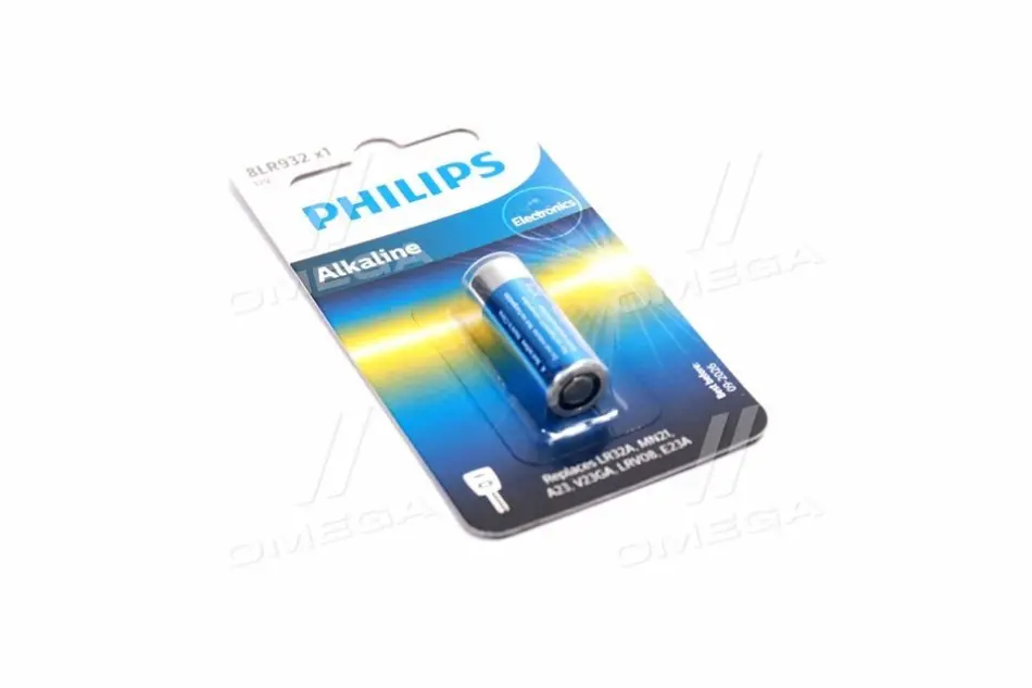 Батарейка 8LR932 - 12.0V 1-blister (LR23A / 8LR23) - Alkaline B1 PHILIPS 8LR93201B (фото 1)