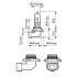 Авто лампа / 1 шт. / 12V / 60W / тип: HB3 / цоколь: P20d / 3500K / 1860 lm / PHILIPS 9005XVPB1 (фото 3)