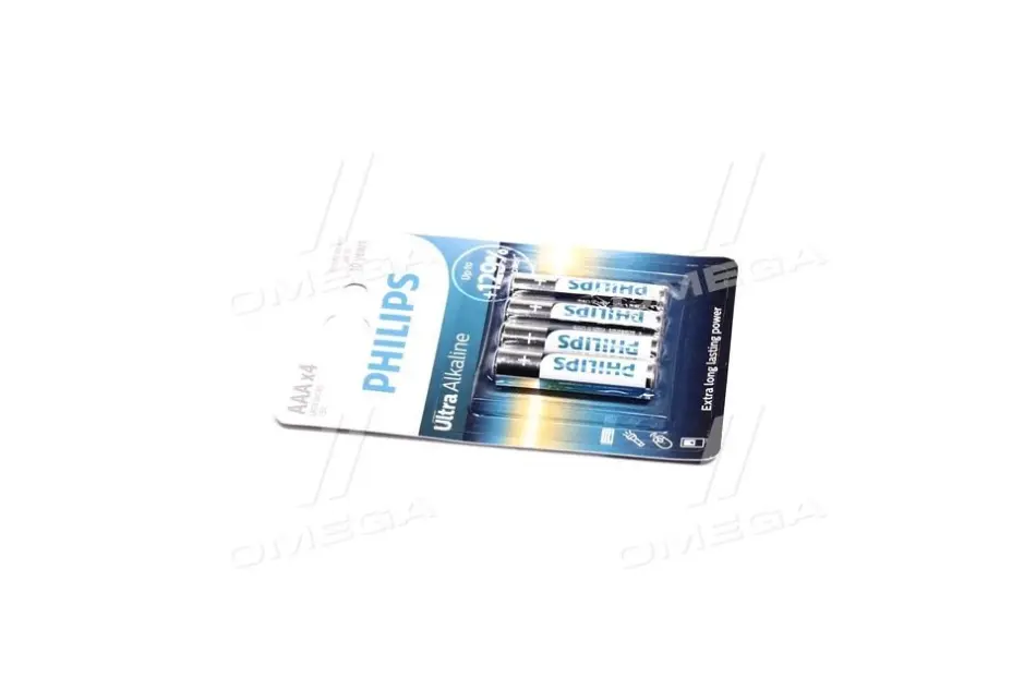Батарея Philips LR03/AAA Ultra Alkaline В4 (блистер) PHILIPS LR03E4B10 (фото 1)