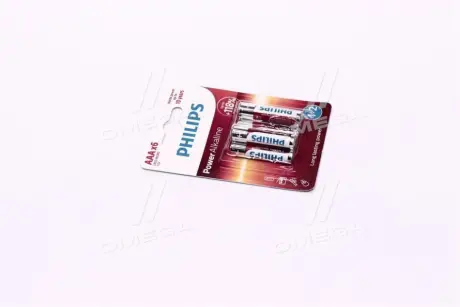 Батарейка LR03 / AAA Power Alkaline Blister 6шт (вір-во Philips) PHILIPS LR03P6BP/10