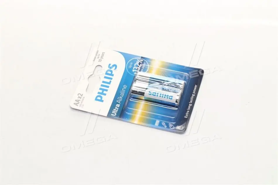 Батарейки лужні Philips Ultra Alkaline AA (2 шт.) — для енергоємних пристроїв PHILIPS LR6E2B10 (фото 1)