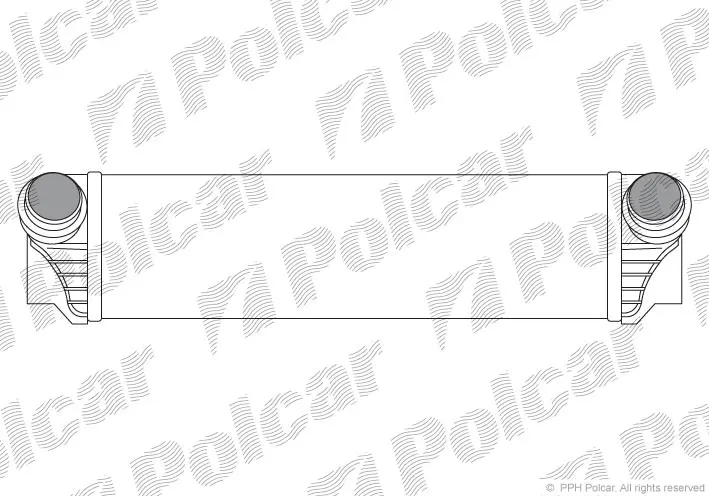 Радіатор інтеркулера 3.0T-GDI 24V BMW 5 F10-18 10-17, 5 Gran Turismo F07 09-17, 7 F01-F04 08-15 Polcar 2021J81X (фото 1)