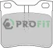 Колодки гальмівні дискові PROFIT 5000-1044 (фото 1)