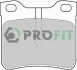 Колодки гальмівні дискові Profit PROFIT 50001044C (фото 1)