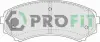 Колодки гальмівні дискові PROFIT 5000-1603 (фото 1)